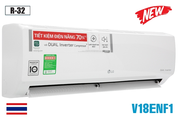 Điều hòa LG 1 chiều Inverter 18000 BTU V18ENF1