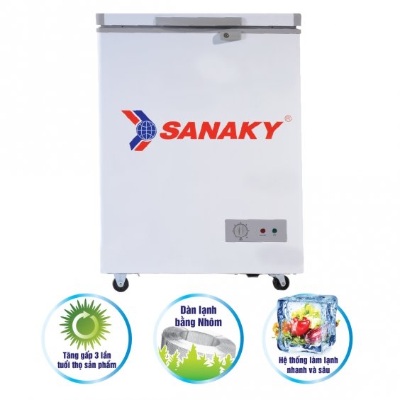 giảm giá SỐC : 4350k Tủ đông Sanaky VH150HY2