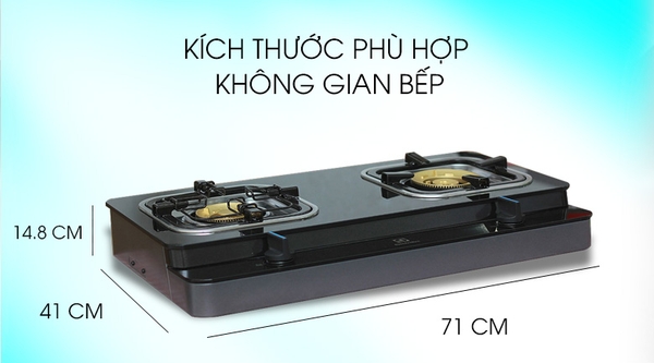 1,850k Bếp ga đôi Electrolux ETG728GKR