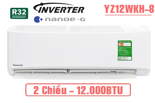 13,650k Điều hòa Panasonic 2 chiều 12000BTU inverter YZ12WKH-8