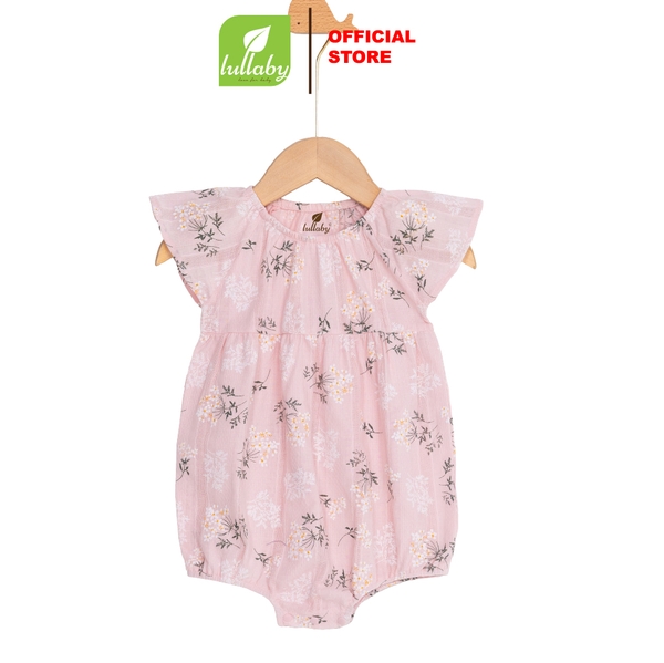 Lullaby Body bé gái chun cổ NH193V - Hồng in - 12M
