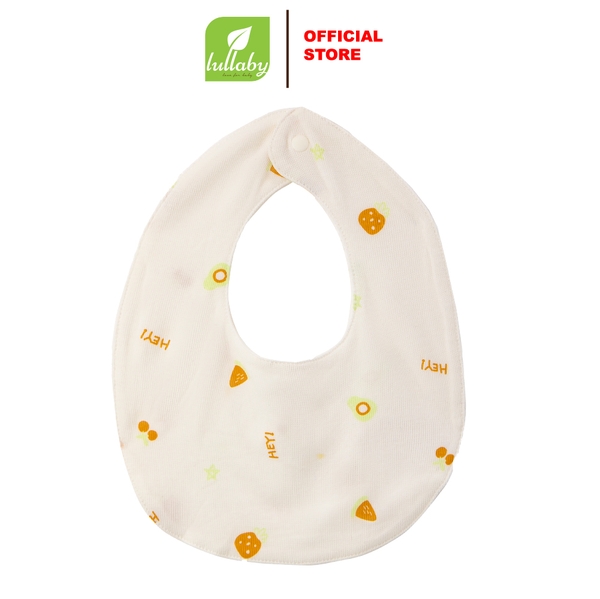 Lullaby Yếm bấm cúc NH354N - Trắng in hoa quả - 3M