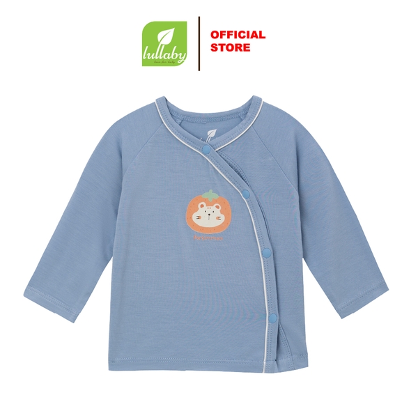 Lullaby áo cài lệch dài tay NH392N - Xanh blue - 1,3M