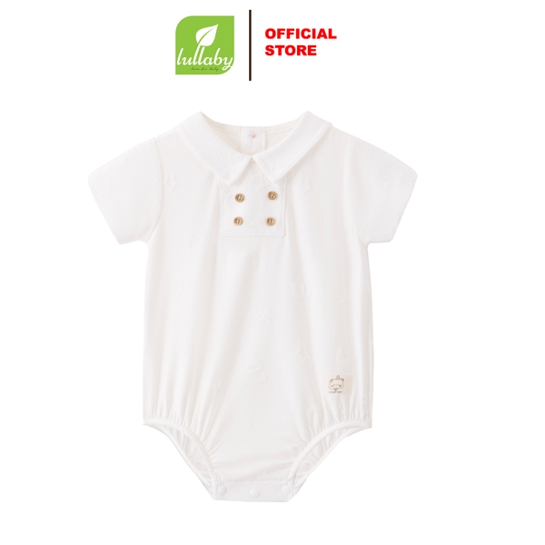 Lullaby Body bé trai cộc tay NH432N - Trắng - 9M