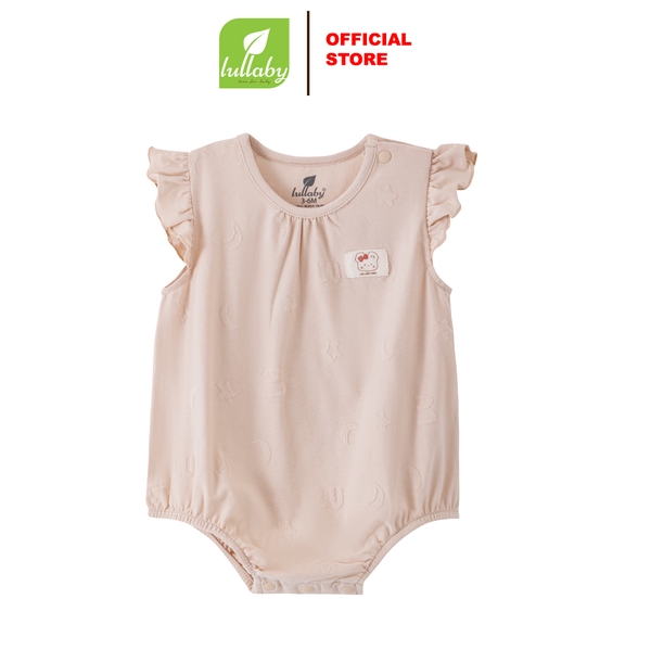 Lullaby Body bé gái cộc tay NH433N - Nâu sữa - 9M