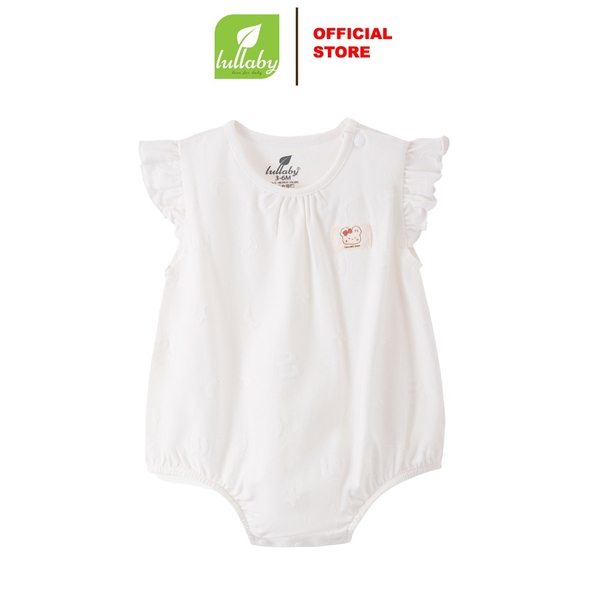 Lullaby Body bé gái cộc tay NH433N - Trắng - 9M