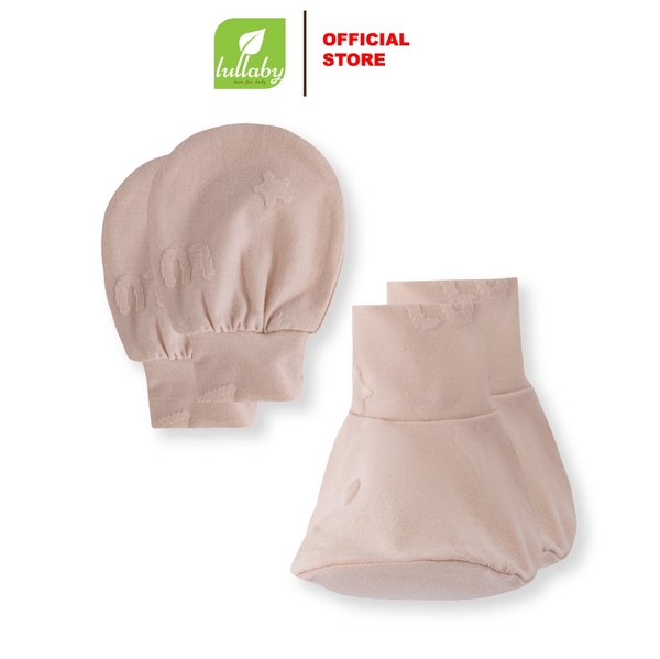Lullaby Set bao tay + bao chân NH439N - Nâu sữa