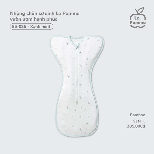 Nhộng chũn sơ sinh La Pomme vườn ươm hạnh phúc - S Xanh mint