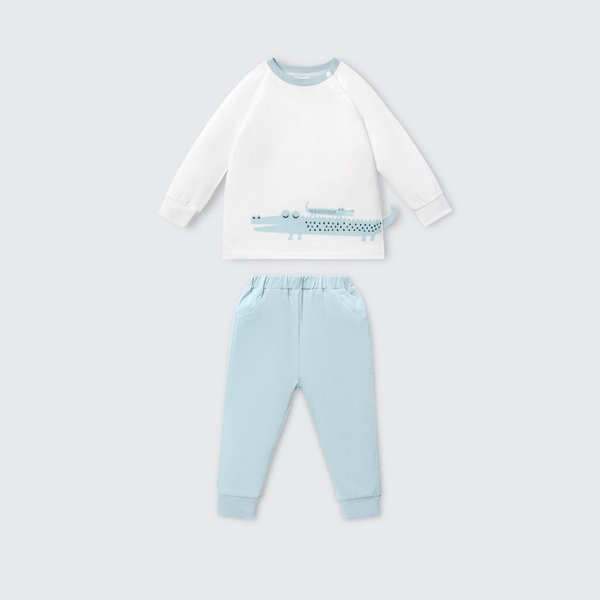 Bộ dài tay La Pomme những chú cá xinh - 6,9,12,18M,3Y Trắng