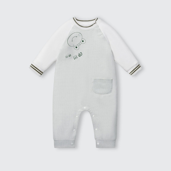 Body dài tay La Pomme âm thanh vui nhộn - 3,6,9M  Ghi