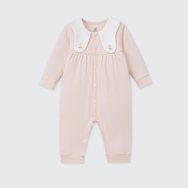 Body dài tay La Pomme cánh bướm đáng yêu - 0,3,6M Hồng