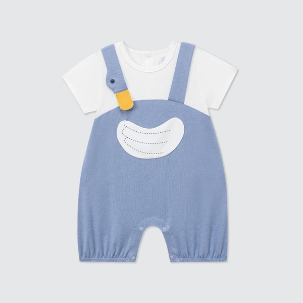 Body cộc tay La Pomme tạo hình lý thú - 6,9,12M Xanh