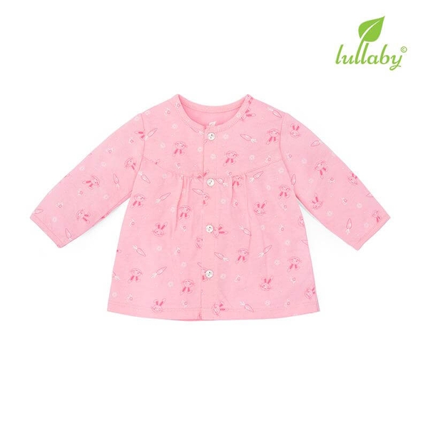 Áo Lullaby cài giữa TD bèo BG thỏ hồng (1M, 6M, 9M)