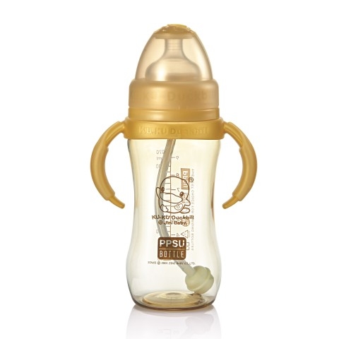 Bình sữa 360 kèm núm PPSU có tay cầm KuKu KU5845 - 280ml