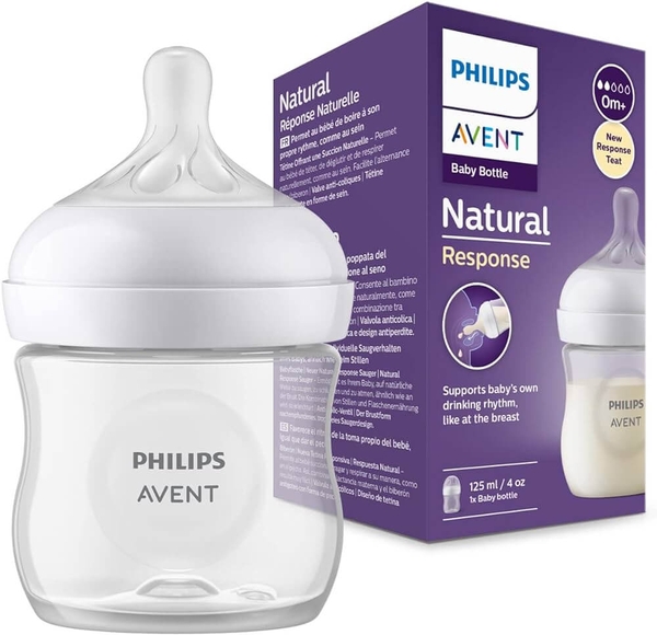 Bình sữa PP MPTN mẫu mới 125ml 0M+ Avent