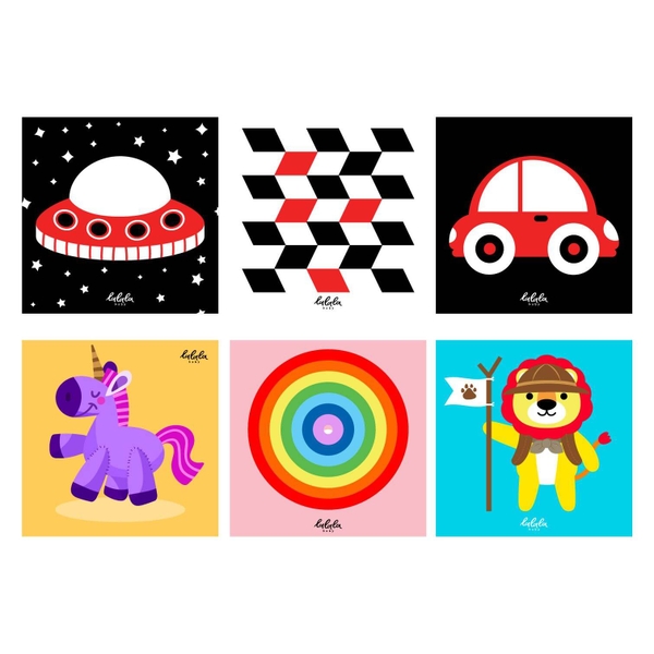 Lalala Baby Bộ thẻ decal màu sắc mẫu 2