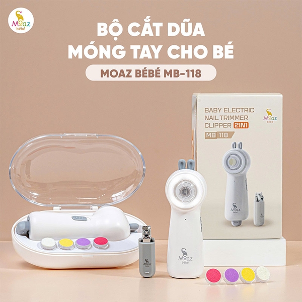 Bộ cắt dũa móng tay cho bé Moaz BéBé MB – 118