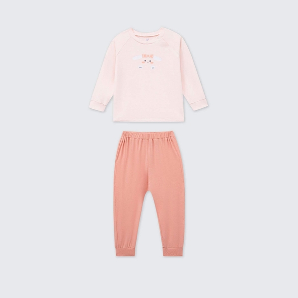Bộ dài tay La Pomme Little Dream -  6,9,12,18M,3,4,5Y Hồng