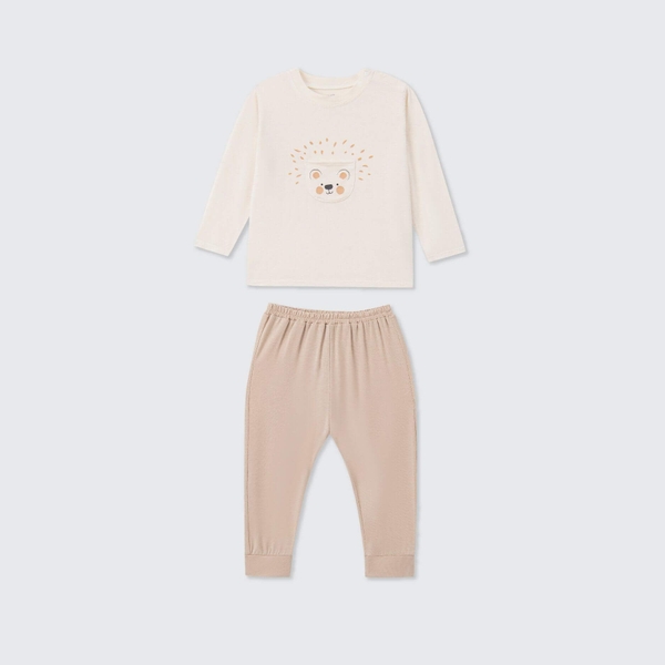 Bộ dài tay La Pomme màu sắc phiêu lưu - 6,9,12,18M,3,4,5Y Be