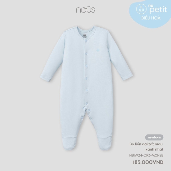 Nous Bộ liền dài tất màu xanh nhạt NB