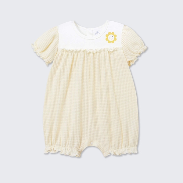 Body cộc tay La Pomme bèo nhún tia nắng chan hòa - 3,6,9M Be