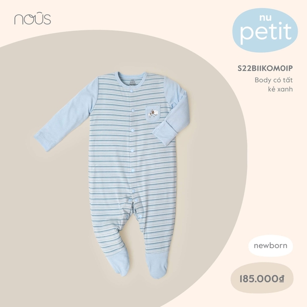 Body Nous có tất kẻ xanh NB