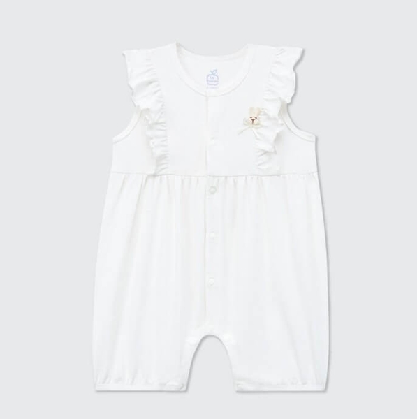 Body sát nách La Pomme Làn sóng ngọt ngào - 3,6,9,12M Trắng