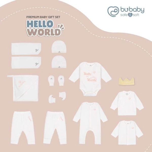 Bu Baby GBB600000.03M55B | Gift Set Bambus  | 0-3M - Trắng - Hồng