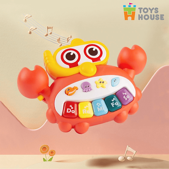 Đàn nhạc hình con cua nhiều màu Toys house