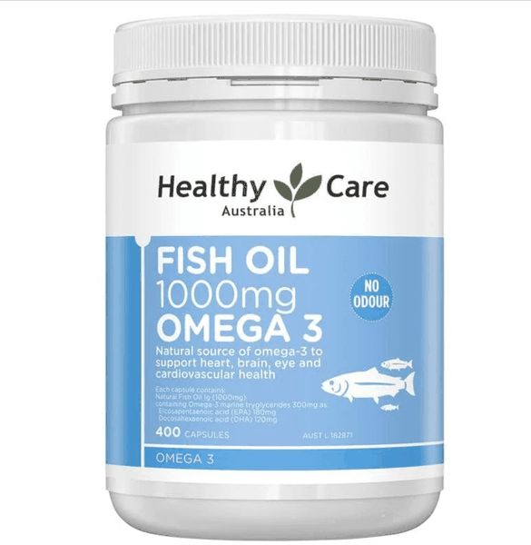 Dầu cá Omega 3 Healthy Care Fish Oil 1000mg 400 viên