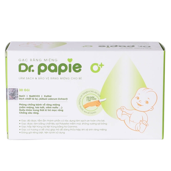 Combo 2 gạc vệ sinh răng miệng Dr papie