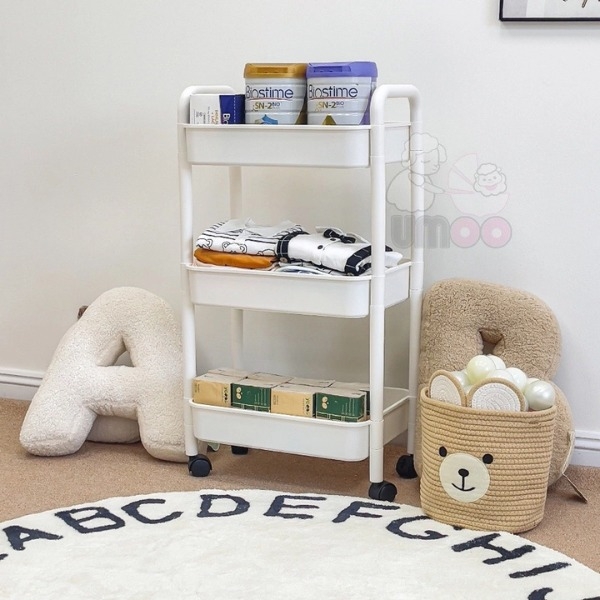 Kệ 3 tầng đa năng Umoo trắng UM-09153