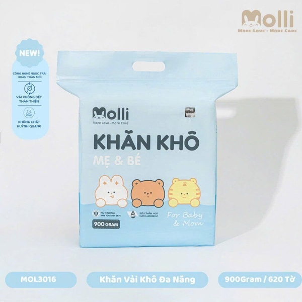 Khăn vải khô đa năng Molli 900g