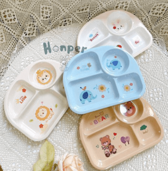 Khay ăn dặm Honper HK2316 màu ngẫu nhiên