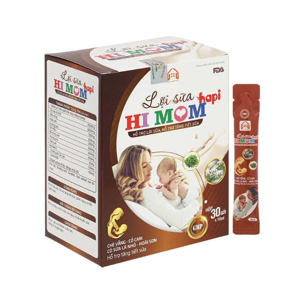 Lợi sữa Hi Mom Hapi (hộp 30 gói x 10ml)