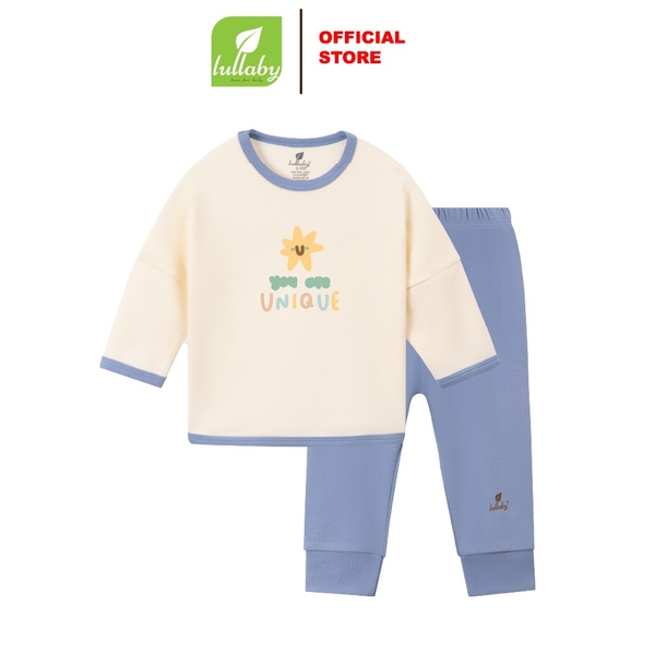 Lullaby - Bộ BT dài tay NH731R - Ivory - Xanh blue - 9,12,18,24M