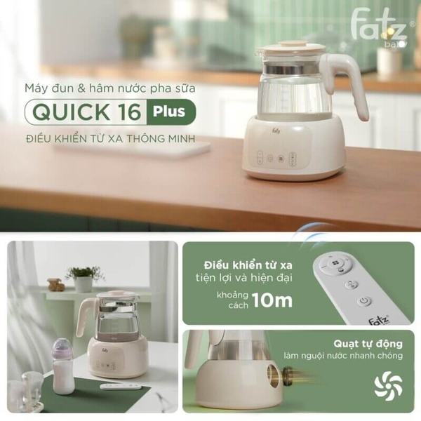 Máy đun và hâm nước điều khiển từ xa Fatzbaby Quick 16 Plus