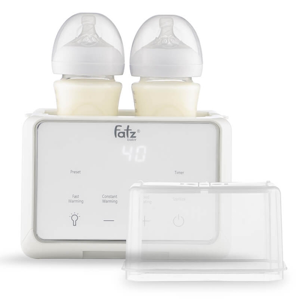 Máy hâm sữa tiệt trùng 2 bình điện tử Duo 3 Plus Fatzbaby