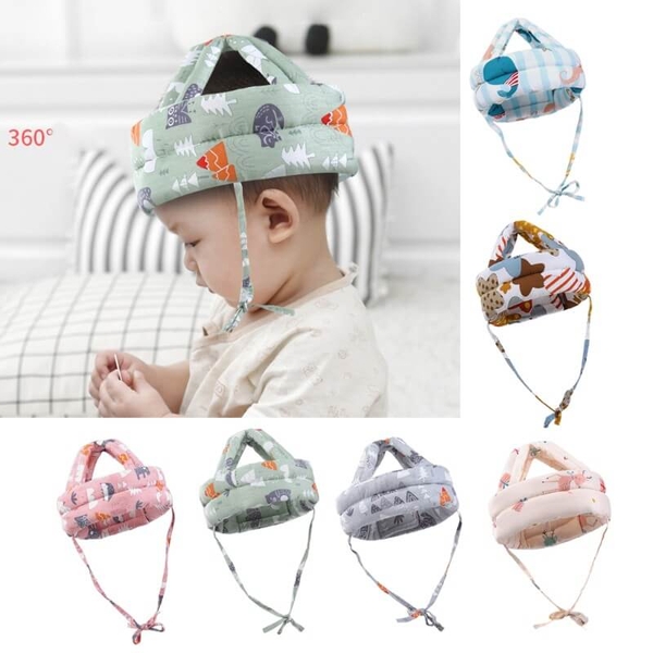 Mũ tập đi bảo vệ đầu cho bé