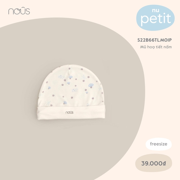 Mũ Nous hoạ tiết nấm FS