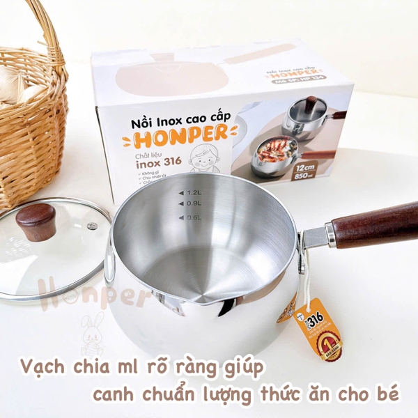 Nồi inox Honper 12cm HP134
