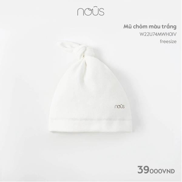 Nous - Mũ chỏm màu trắng