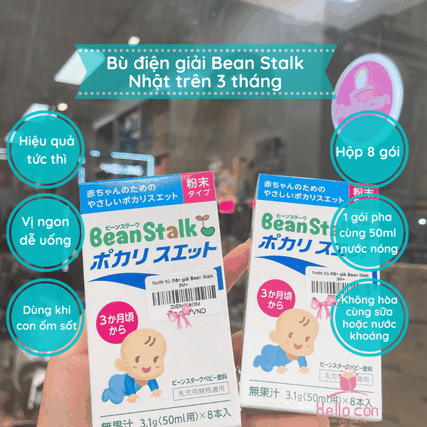 Nước bù điện giải Bean Stalk cho trẻ từ 3 tháng