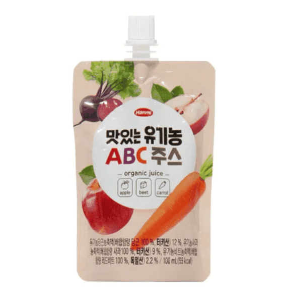 Nước ép rau củ hữu cơ Hanmi ABC 100ml cho bé trên 1 tuổi