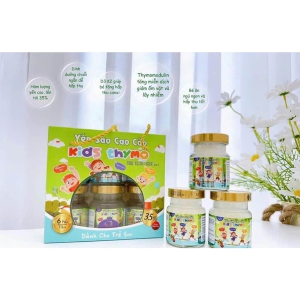 Nước yến sào Kids Thymo (6 hũ x 70ml)