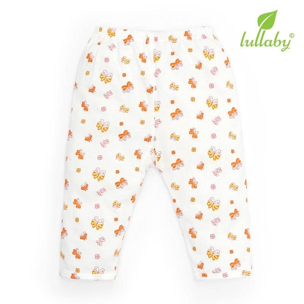 Quần Lullaby dài đáp đũng trắng bướm (3M, 6M, 9M, 12M)