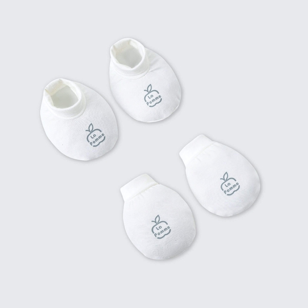Set bao tay bao chân La Pomme dịu êm - Trắng