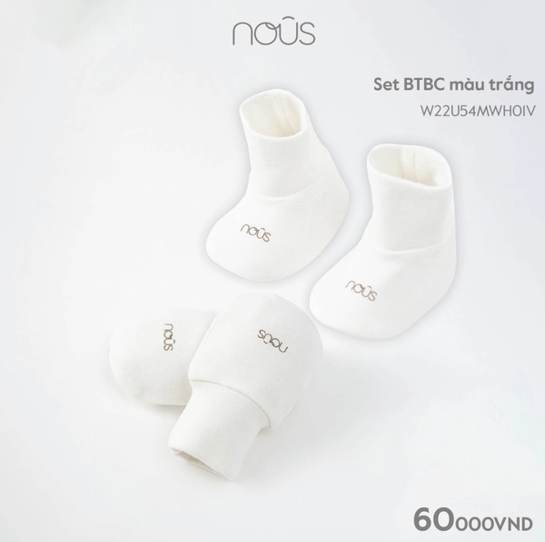 Set BTBC màu trắng Nous