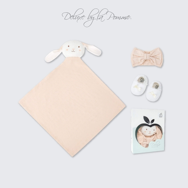 Set phụ kiện La Pomme Deluxe Thỏ Con Tai Dài - S,M Cam