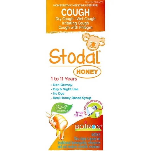Siro ho khan ho đờm Stodal có mật ong cho trẻ 1 đến 11 tuổi